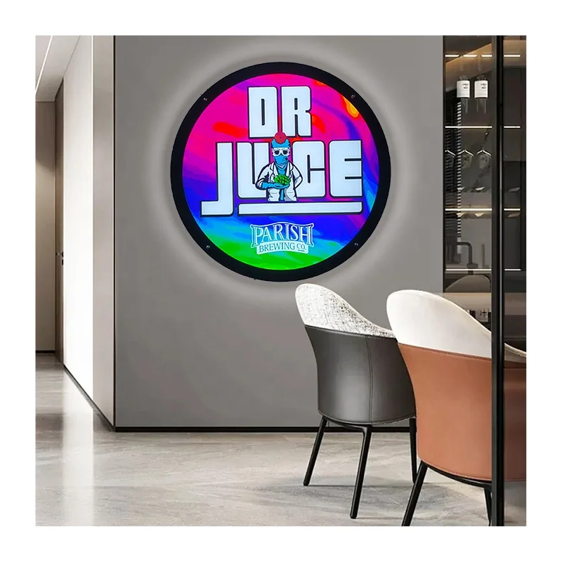 Custom Design Silkscreen Printing Crystal Led Lighting Sign Acrylic Led Light Box