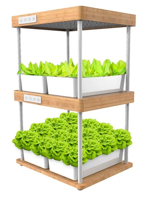 Smart Starter Kit-Hydroponic Herb Garden Indoor Plant Stand Double layer 32 pots