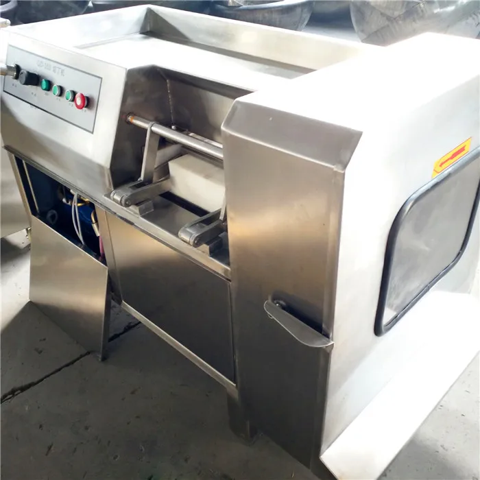 High efficiency automatic frozen meat dicer cube cutting machine meat dicer machine cubes