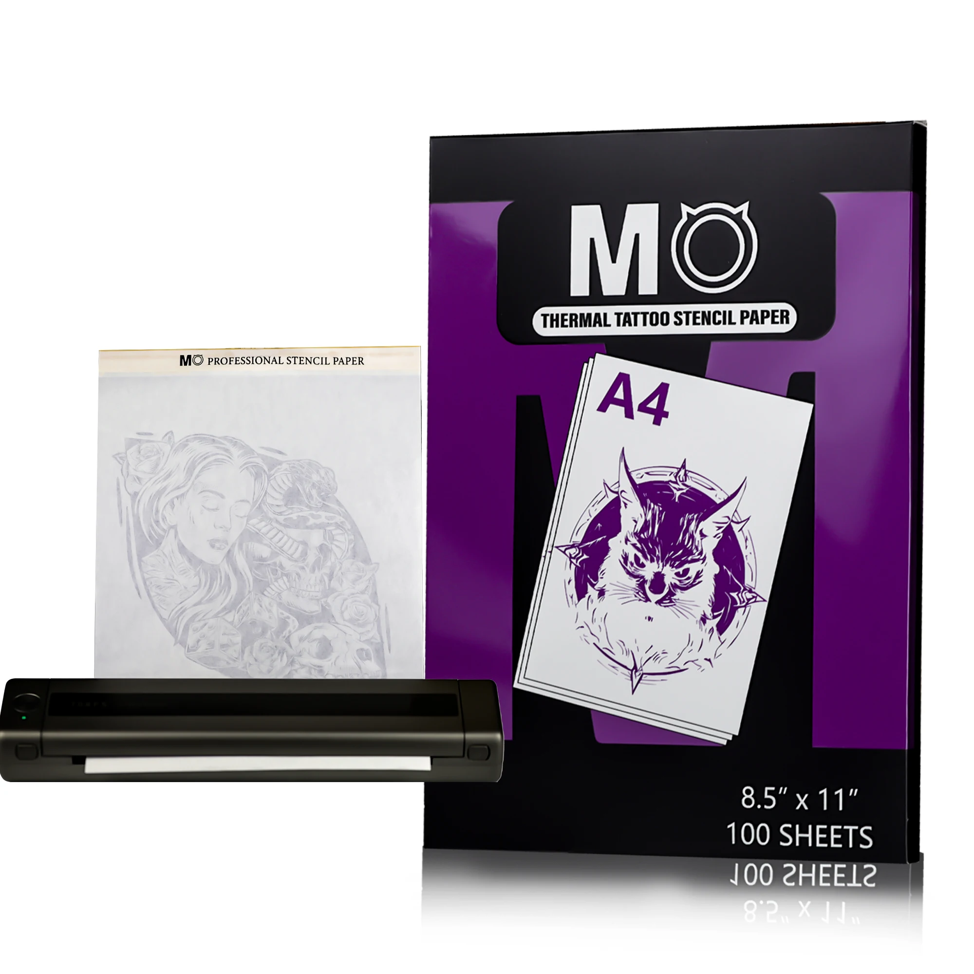 Molong Tattoo Supply Tattoo Stencil Transfer Paper Permanent Makeup Tattoo Printer Thermal Paper