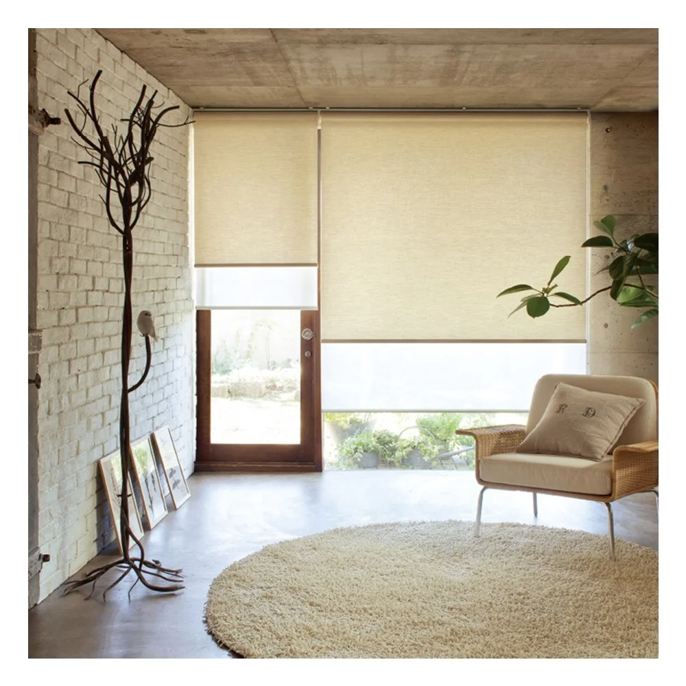 
Manufacturer Of Oem battery drive electric Automatic blackout fabric roller blinds inside window for the living room curtain 