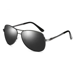 Hot sale pilot sun glasses polarized photochromic lens men sunglasses
