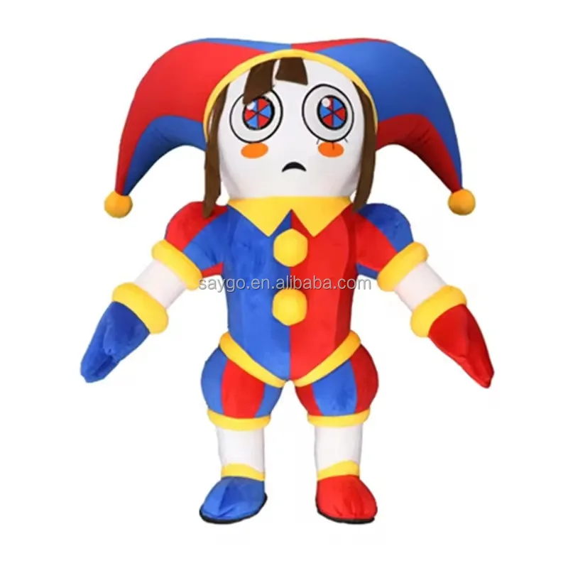 Saygo мультяшный персонаж индивидуальный плюшевый надувной костюм Джокера талисмана костюмы для мужчин леди Джокер Косплей Костюм