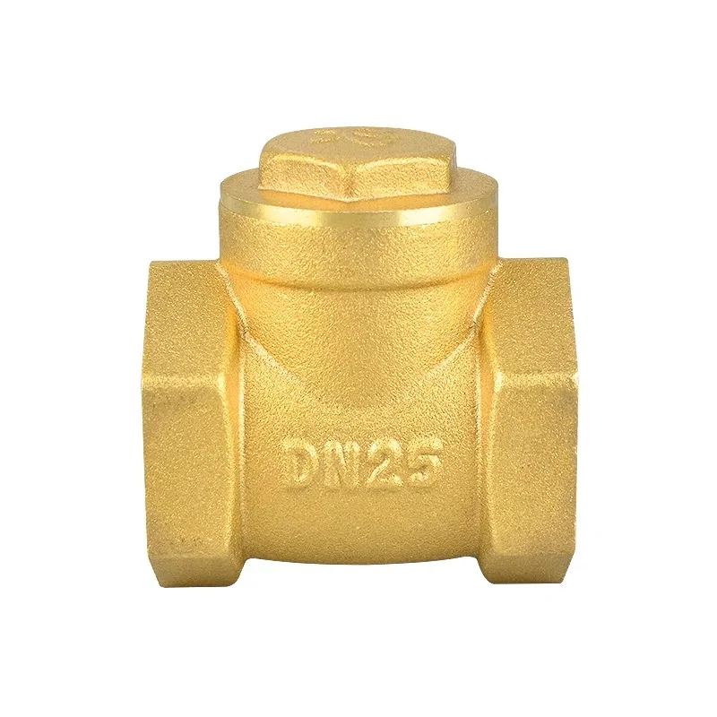 Durable Forged Brass Non Return Swing Valve Horizontal Check Valve for Water Supply System