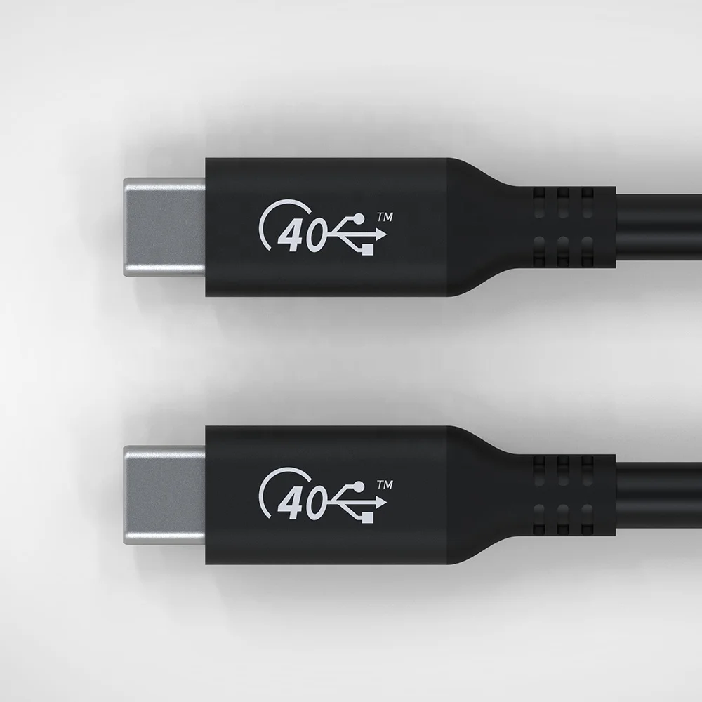 Полнофункциональный кабель для передачи данных USB4 Gen3 коаксиальный 100 Вт 5K @ 60 Гц быстрая зарядка 40 Гбит/с совместим с Thunderbolt