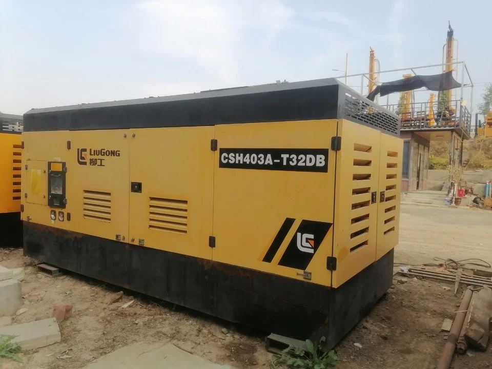 Second Hand Used 25/32 bar 35/33 M3/min diesel Engine High Pressure air Compressor Liugong CSH403A-T32DB