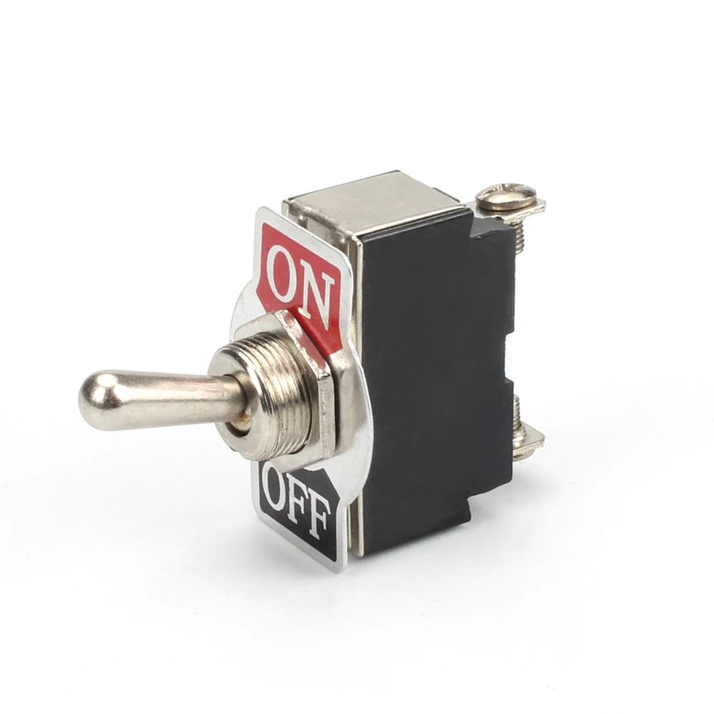  KN3B-101 12 мм 15A 250V однополюсный 2 Pin Винтовые клеммы вкл/выкл фиксации SPST металлический рычажный