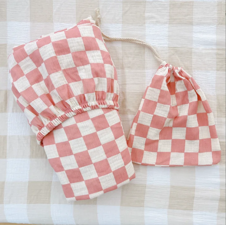 Satin Baby Crib Sheets Baby Crib Sheets and Storage Bag Muslin Crib Swaddle Sheets for Baby