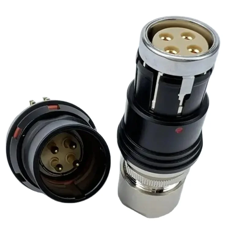Professional Power and Data Transmission Quick Mating High Mating Cycles Long Lift Connector circular connectors