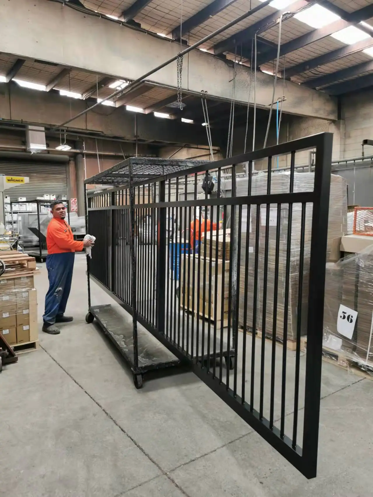 Wholesale Factory Wrought iron Metal Fence Style rack Fence Panels Galvanized Steel