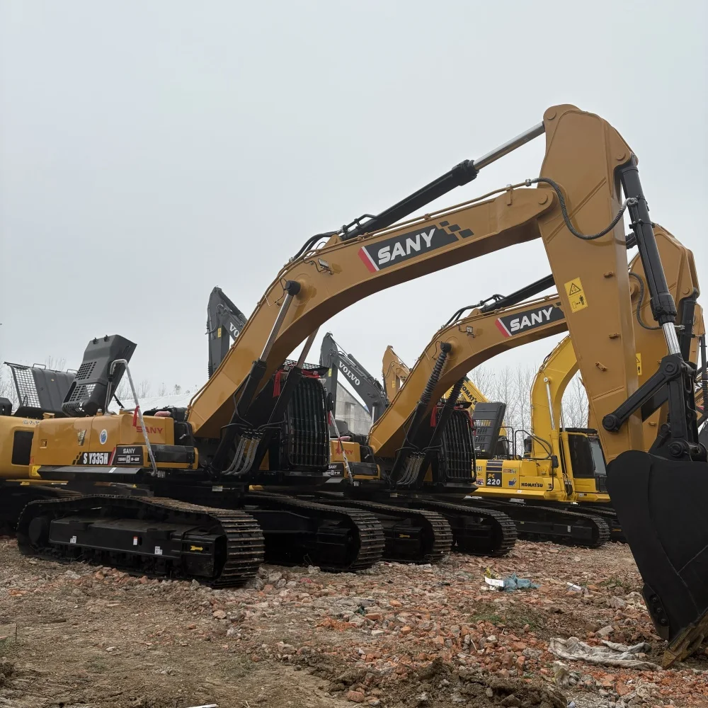 Popular Brand Used Excavator Crawler Type Excavator Engine Core Component Sany SY335H Excavator