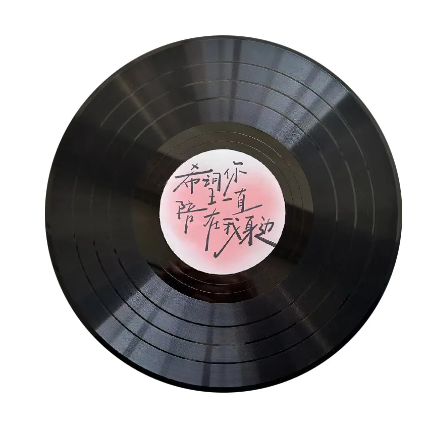 fancy home decorative DIY ABS love message vinyl record wall decoration