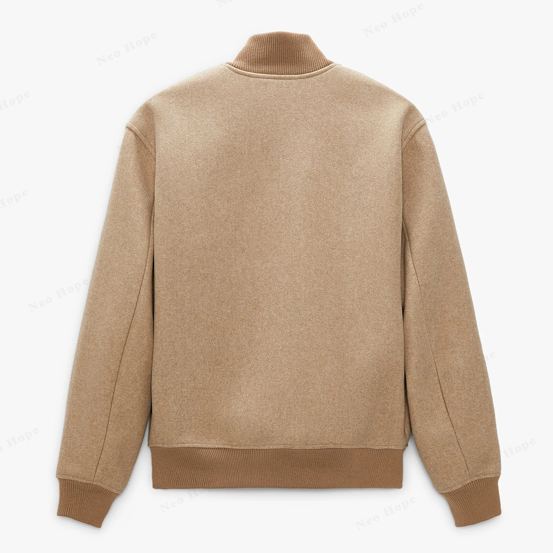 Wholesale Custom Logo Embroidery Men Comfy Waterproof Outerwear Plain Blank 100% Polyester Men Casual Basic Bomber Jackets