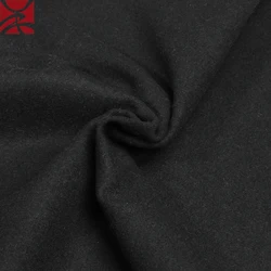 Special Customized wool/polyester melton woolen woven plain fabric for winter overcoat