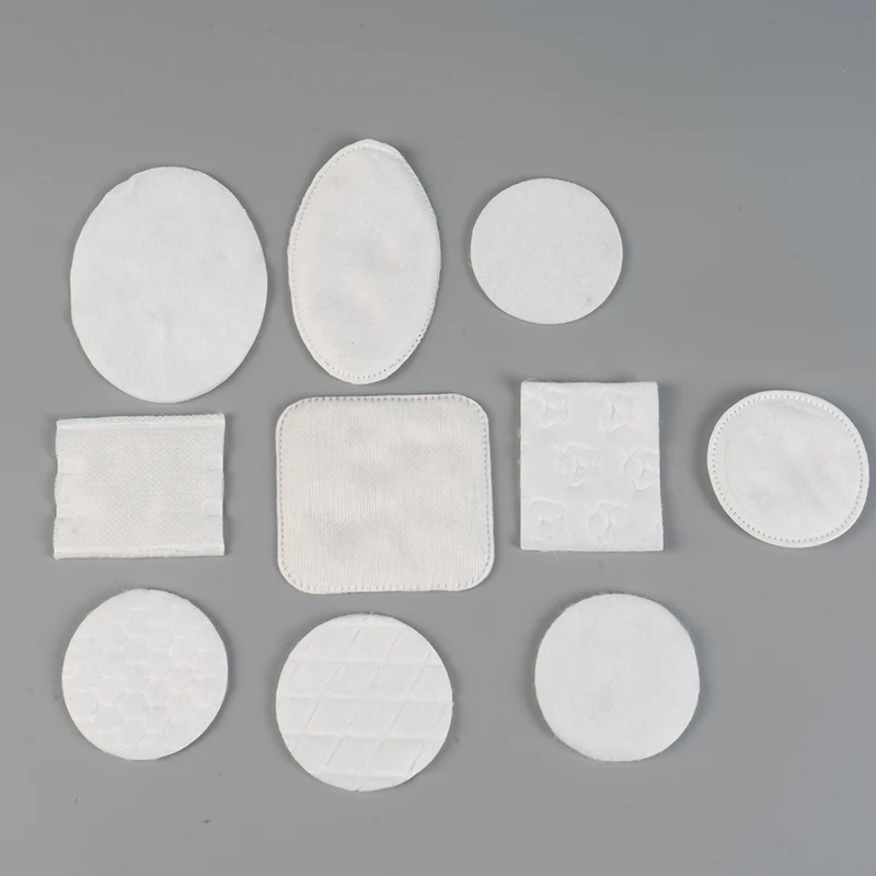 5*9cm 40pcs Oval Disposable Facial Remover Cotton Wool Pads For Face