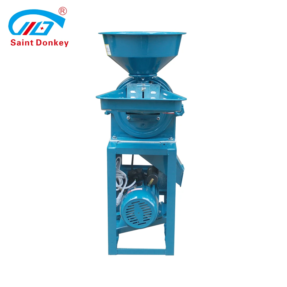 electric mini wheat corn grain grinding machine flour milling for animal feed making small manufacturers