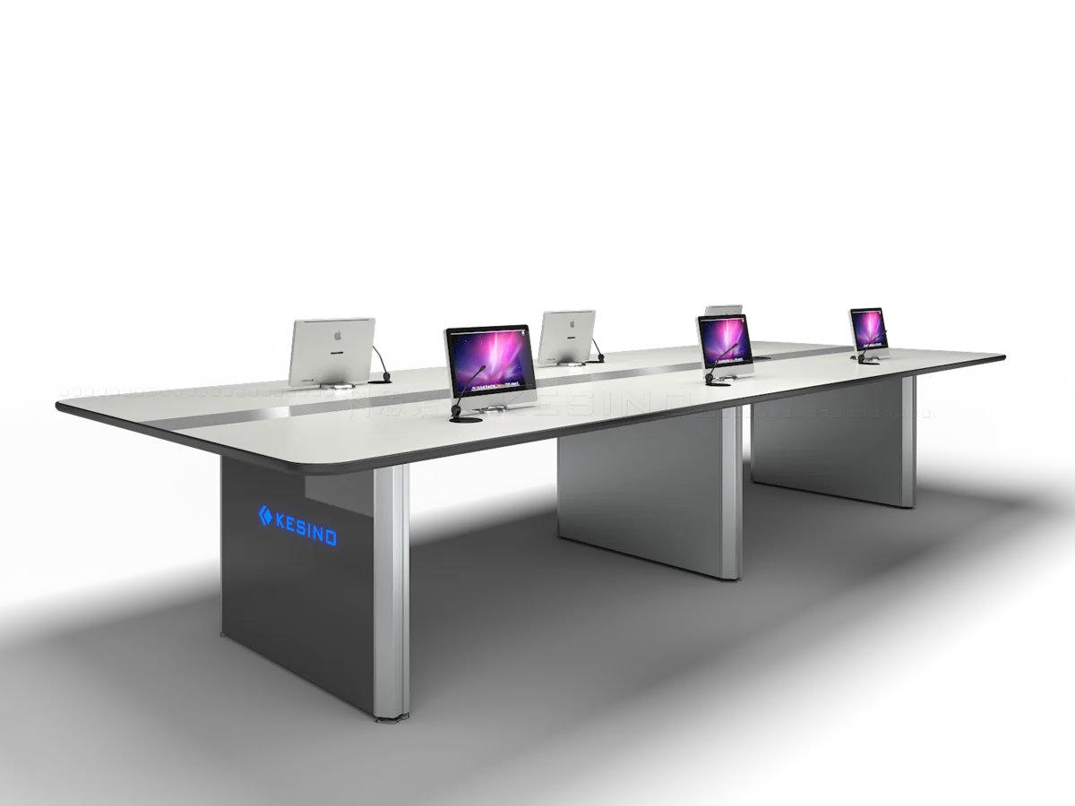 Kesino коммерческая мебель высокое качество современный стиль светодиодное освещение офисный Конференц-стол стол для управления Центром планирования