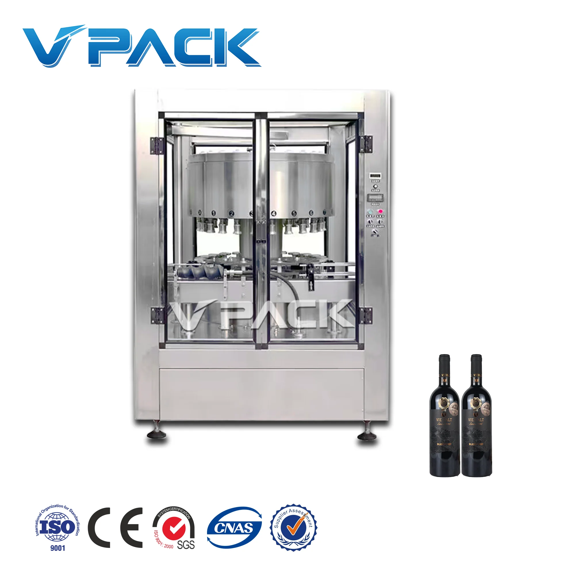 Full automatic Beer Glass Bottle Filling Machine Wine Soda Water Bottling Production Line 3 in 1 monoblock machine