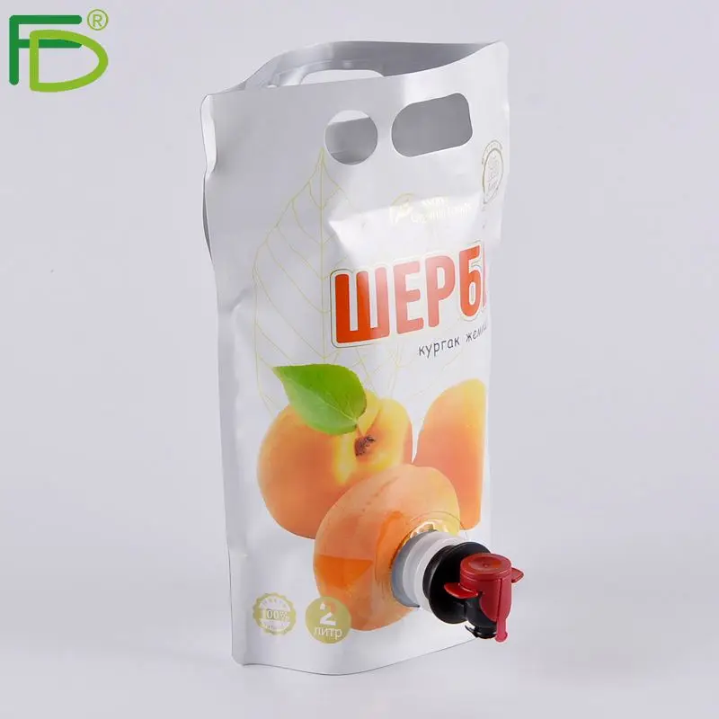 New Design Aseptic Fill Filling 2 2.5 3 4 Gallon Gal Washer Fluids Adhesives Paints Spout Bag With Screw Cap