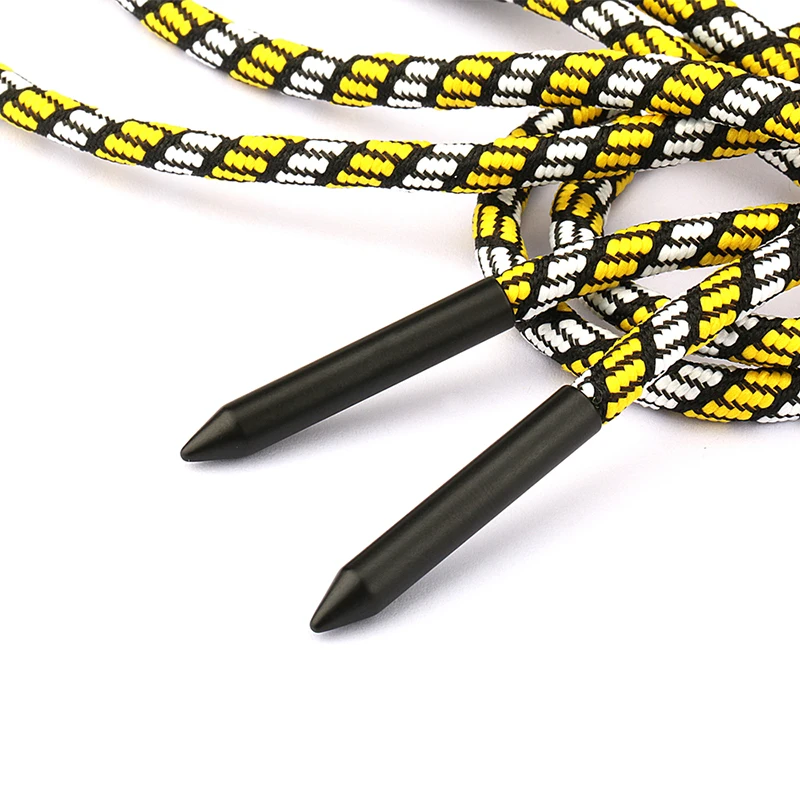 High Quality Round Print Brand Logo Personalized Sneaker Shoe Laces Reflective Diy Metal Aglet