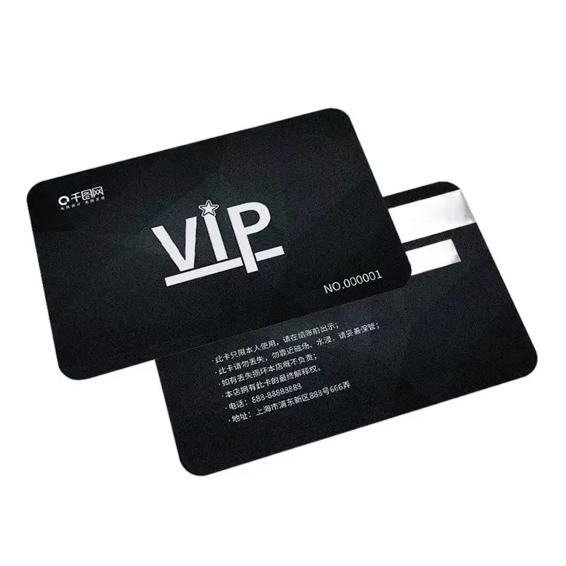 Wholesale Price Special Magnetic Stripe VIP Pvc Gift Standard Size RFID Card for Loyalty