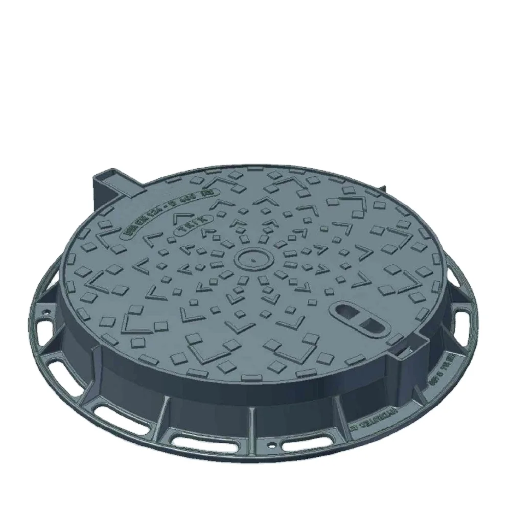 EN124 with anti-theft lock cast iron manhole cover