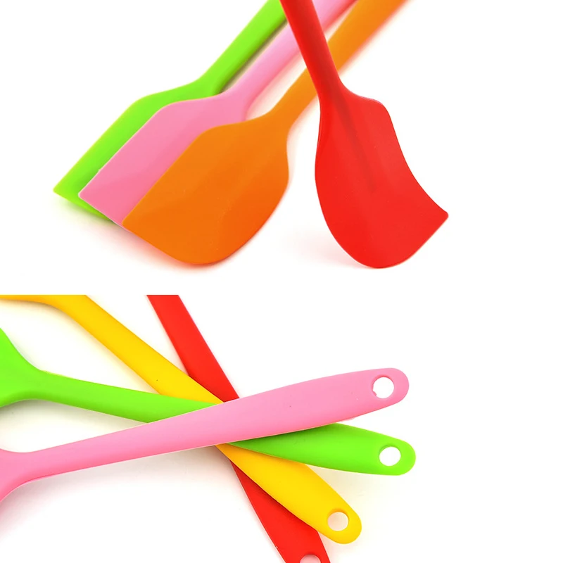 Hot Selling Cake Cream Butter Heat Resistant Kitchen Utensils Silicone Spatula Rubber Scraper