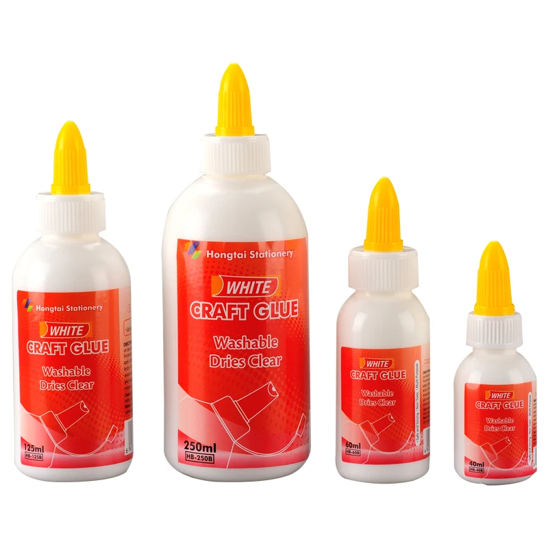 Factory Price DIY Multipurpose Non toxic Washable Office School Home Liquid White Glue Slime Glue For Student