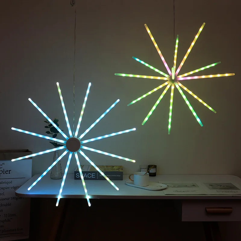  Домашний декор 3D фейерверк лампа с дистанционным управлением RGB-подсветка симфония Динамический светодиодный ночник для украшения дома Новое поступление