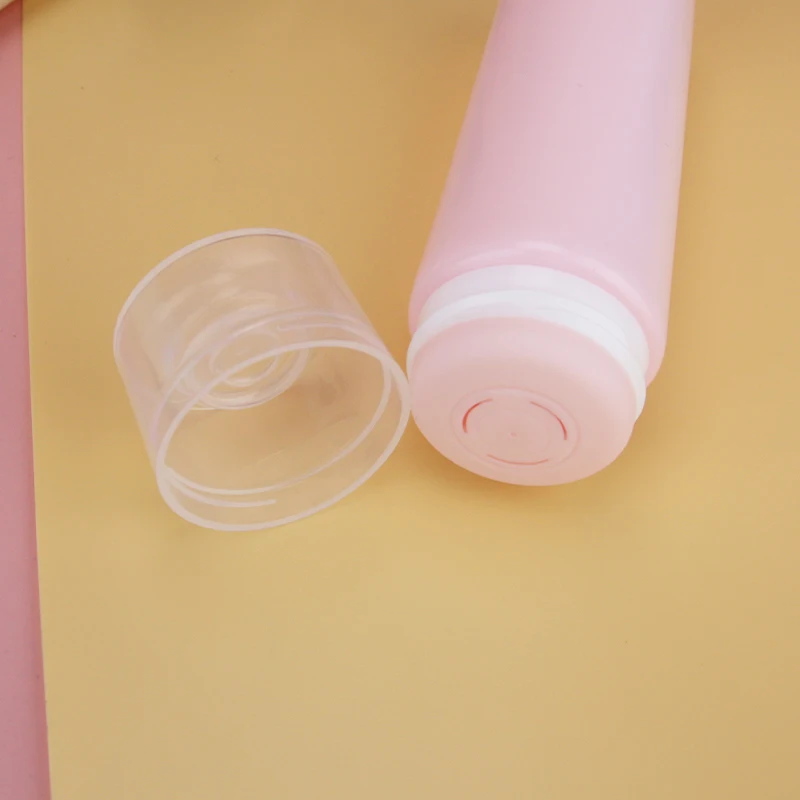 Fashion Cream Cosmetic Aluminum Plastic Tube Container with Black Screw Cap