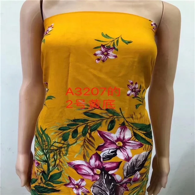 Chinese style textiles soft touching multicolor flower printed fabric