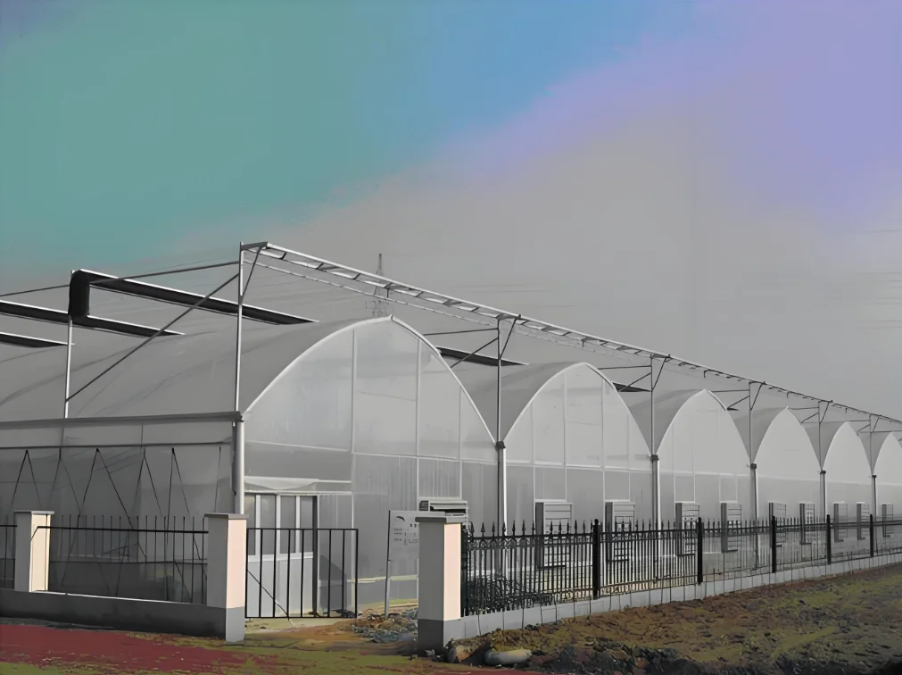 Glass multi-span greenhouse Intelligent Hydroponic Growing Systems Greenhouse from China factory