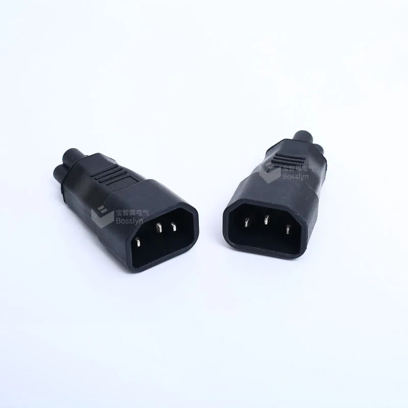 IEC Male Kettle (C14) to Clover Leaf Female (C5) Power Adapter 10A C14 to C5 Plug ADAPTER