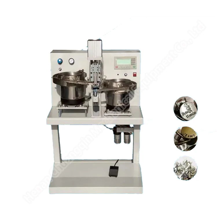 automatic coconut button making machine automatic snap press button machine 12 head