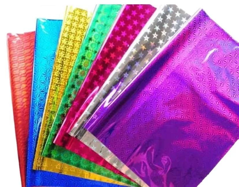 metalized colored hologram BOPP, PET, CPP Films for Packaging Printing thermal lamination decoration