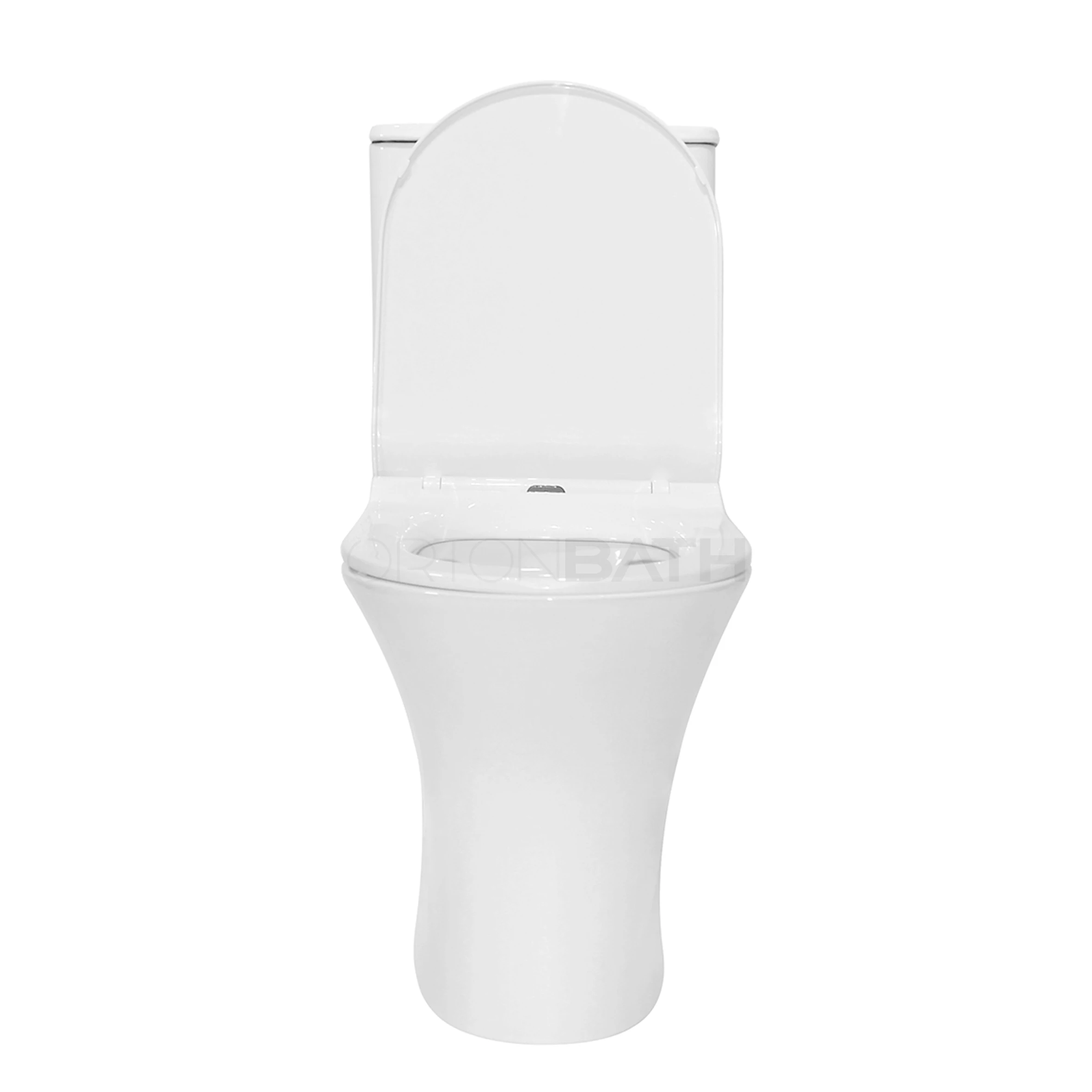 ORTONBATH Russia Round Bowl Rimless Close Coupled Wc Toilet Two Piece Toilet Bowl