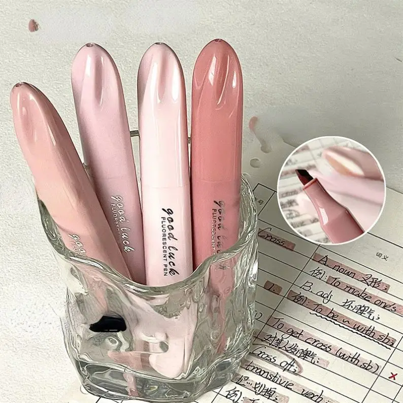 New Highlighter Double-ended Gradient Highlighter Student Marking Pen Marker Set