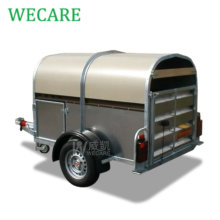 WECARE Mobile Ice Cream Car Hot Dog Coffee Cart Mini Small Fast Food Truck Horse Bar Trailer with Full Kitchen Equipment