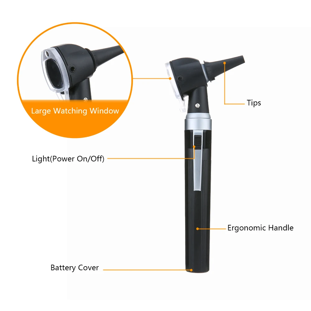ENT Diagnostic Otoscope Ear Otoscopio Auriscope Endoscope Portable Medical Ear Borescope Ear Care LED Bulb