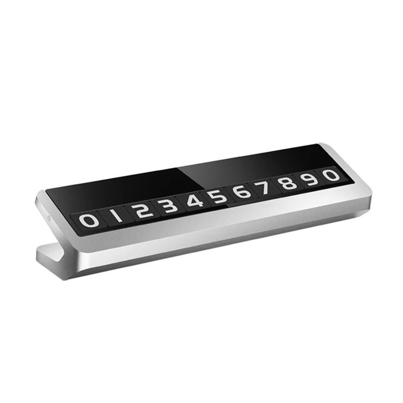 Car Temporary Parking Card Phone Number Ultra-thin Drawer Hideable Luminous Telephone Number Plate car Accessories