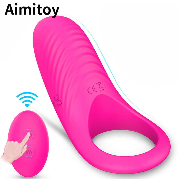 
Aimitoy Factory Price Adult Couple Clitoral Stimulation Penis Rings Remote Control Vibrating Cock Ring Vibrator Men Sex Toys 