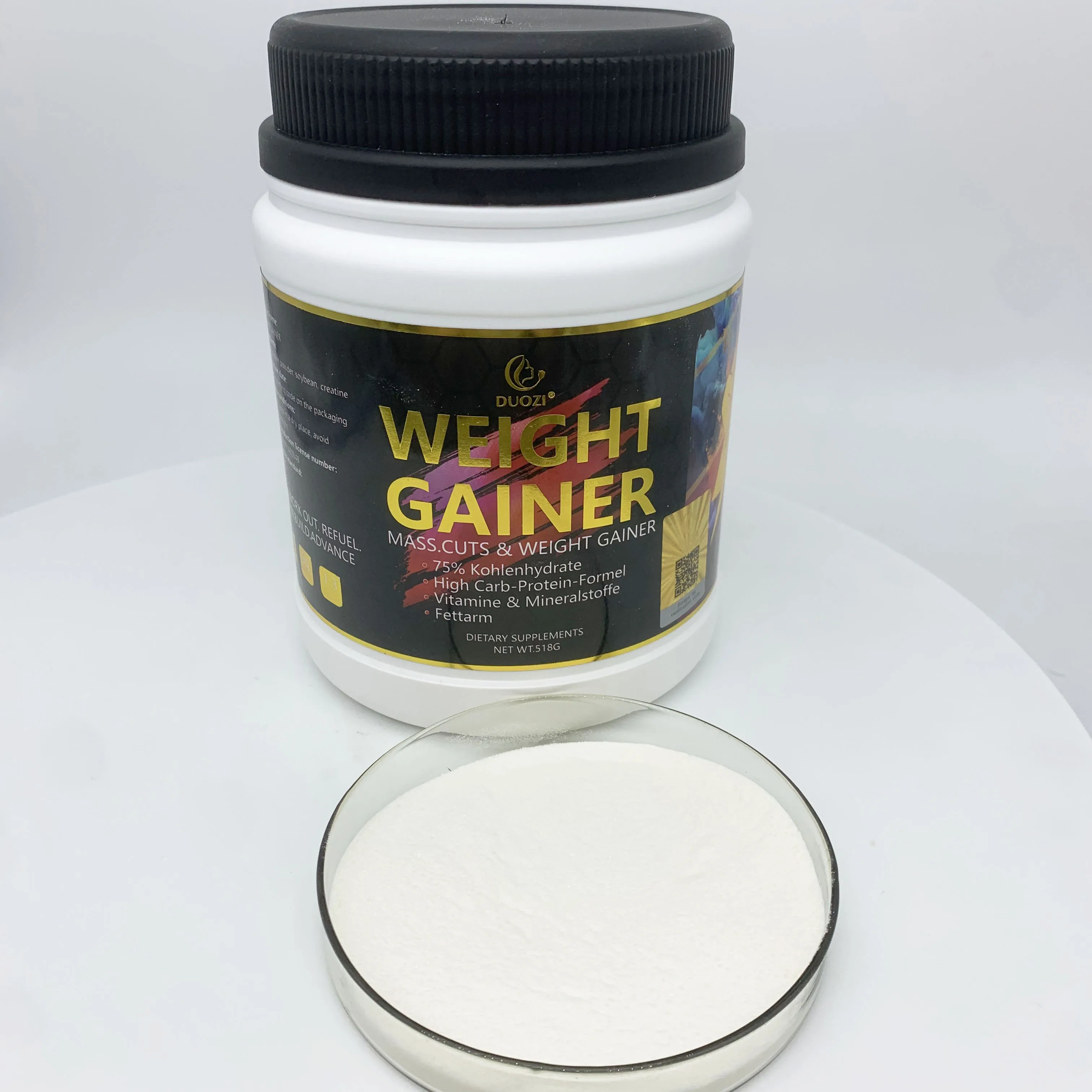 OEM/ODM higher quality protein powder to gain 518 grams weight weight gain protein powder