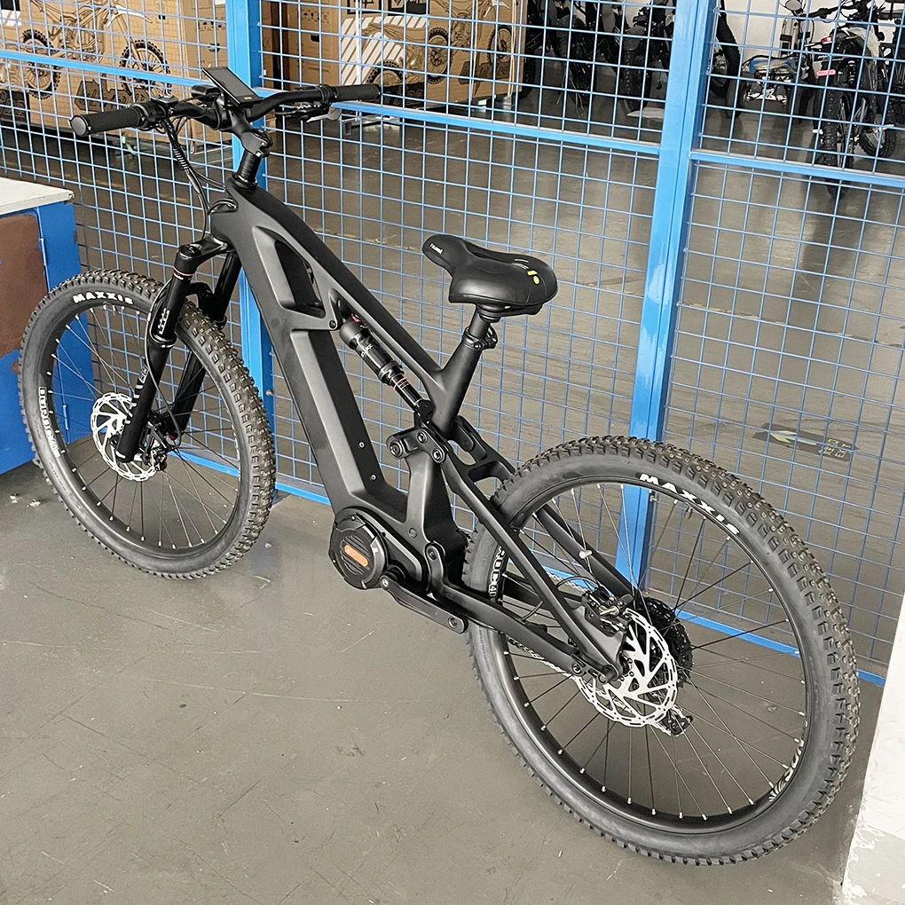 Hot selling carbon fiber 29 inch 1000w mountain ebike full suspension electric bike mtb for sale