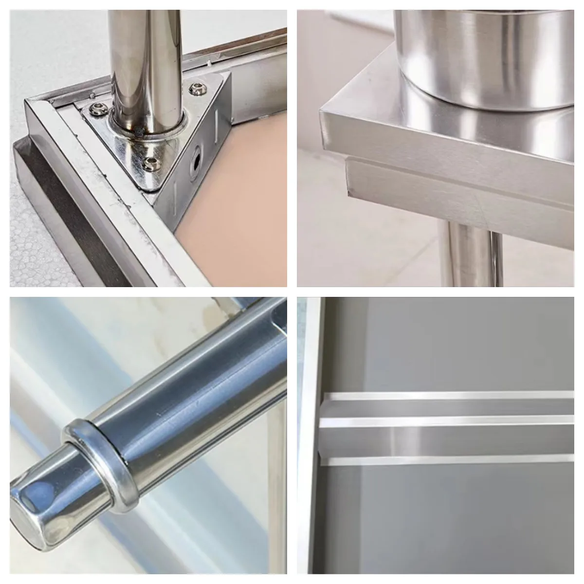 Factory Professional Homemade Stainless Steel Portable Work Table laboratory worktable Commercial Kitchen Worktable for bakeries