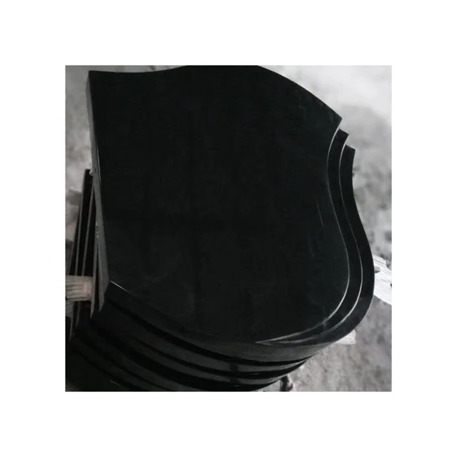 Shanxi Black  Granite Tombstones Using In Memory Of Loved One