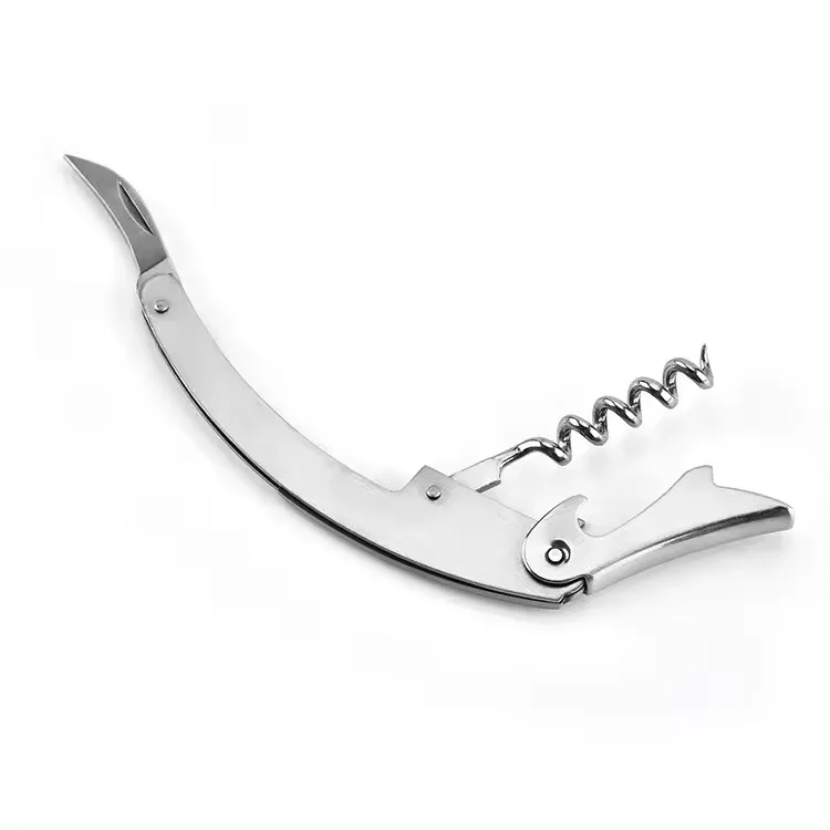Professional Stainless Steel Handle Standing Wine Opener Corkscrew For Bartender