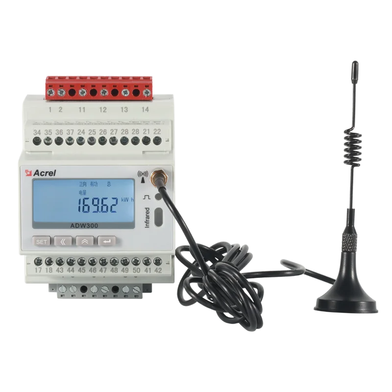 Acrel wireless 3 phase Din rail energy meter LR/2G/4G/NB data transmission for IOT cloud platform remote meter reading