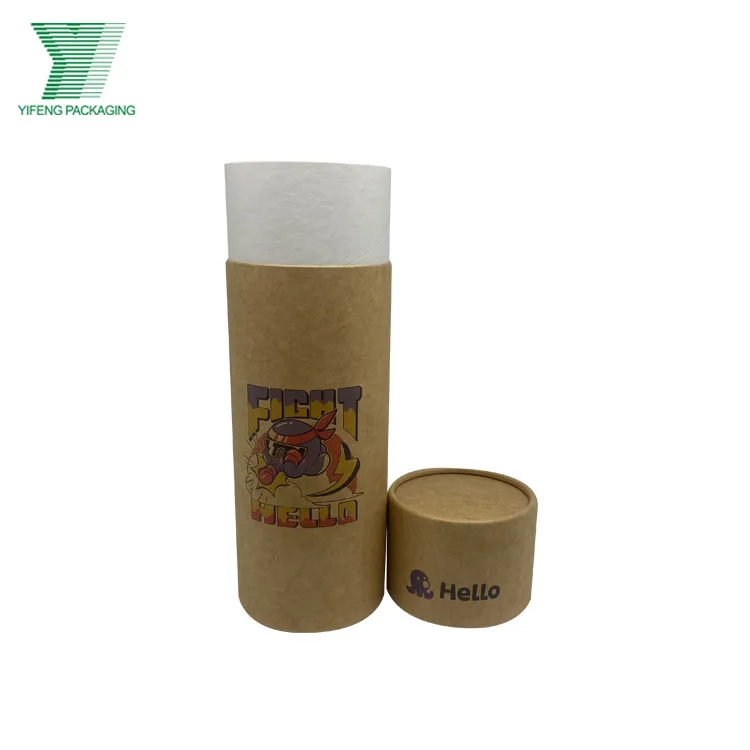 Упаковочная коробка из белой бумаги, детская коробка для игрушек, круглые подарочные коробки из крафт-бумаги под заказ, цилиндрическая упаковочная коробка с напечатанными краями