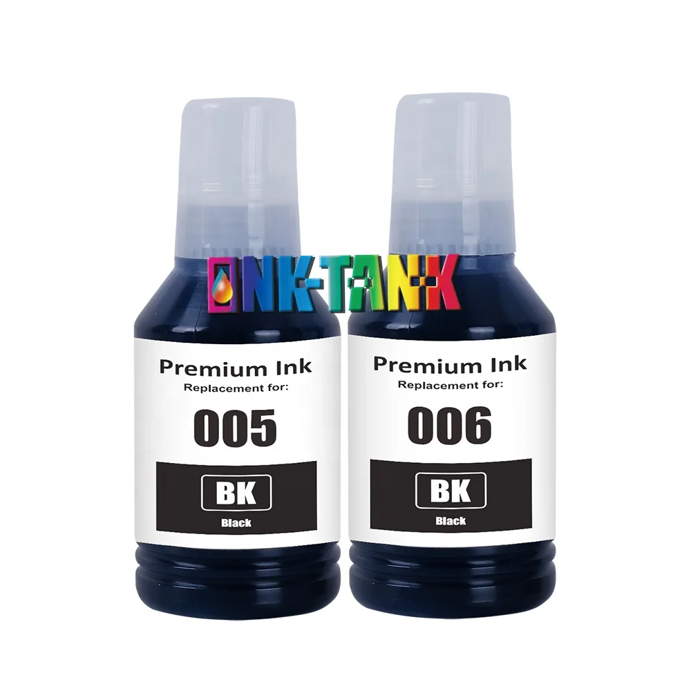 INK-TANK 005 006 010 Premium Black Compatible Bulk Bottle Water Based Pigment Refill Dye Ink for Epson M1100 M3140 Printer