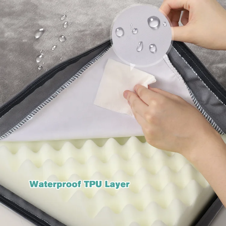 Eaynon Custom Waterproof Bidirectional Availability Egg Sponge Foam Orthopedic Polyester Durable Was Hable Dog Bed For Pet
